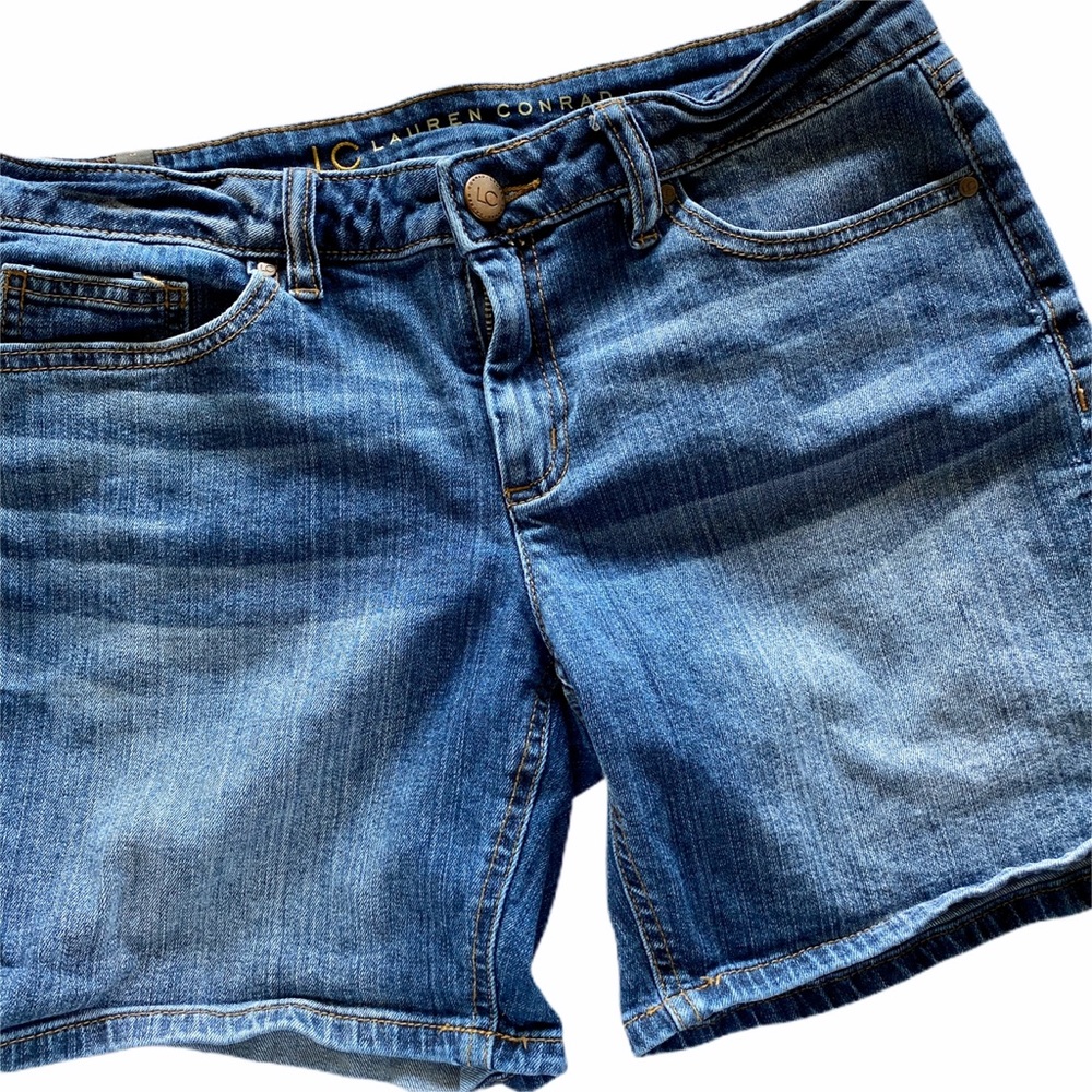 LC Lauren Conrad Blue Jean Shorts Size 8